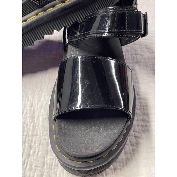 Dr. Martens Voss Platform Sandals – W Size US 10 / EU 42, Black Patent Leather - Picture 6 of 11